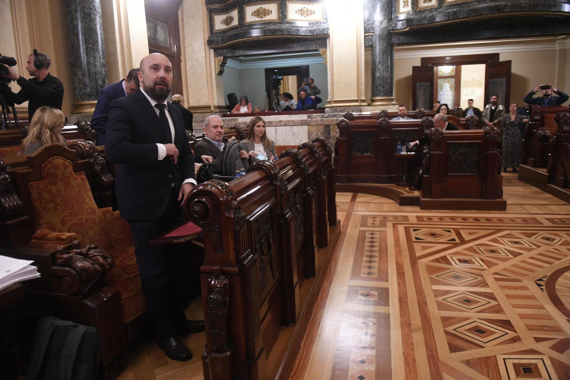 Pleno en el Ayuntamiento de A Coruña