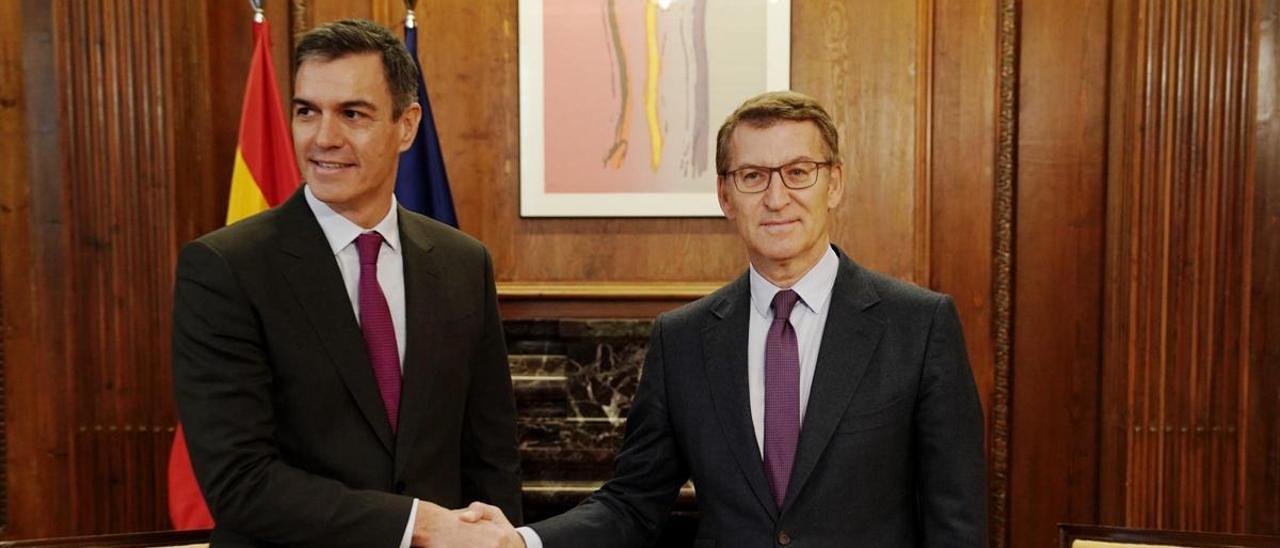 Pedro Sánchez y Alberto Núñez Feijóo.