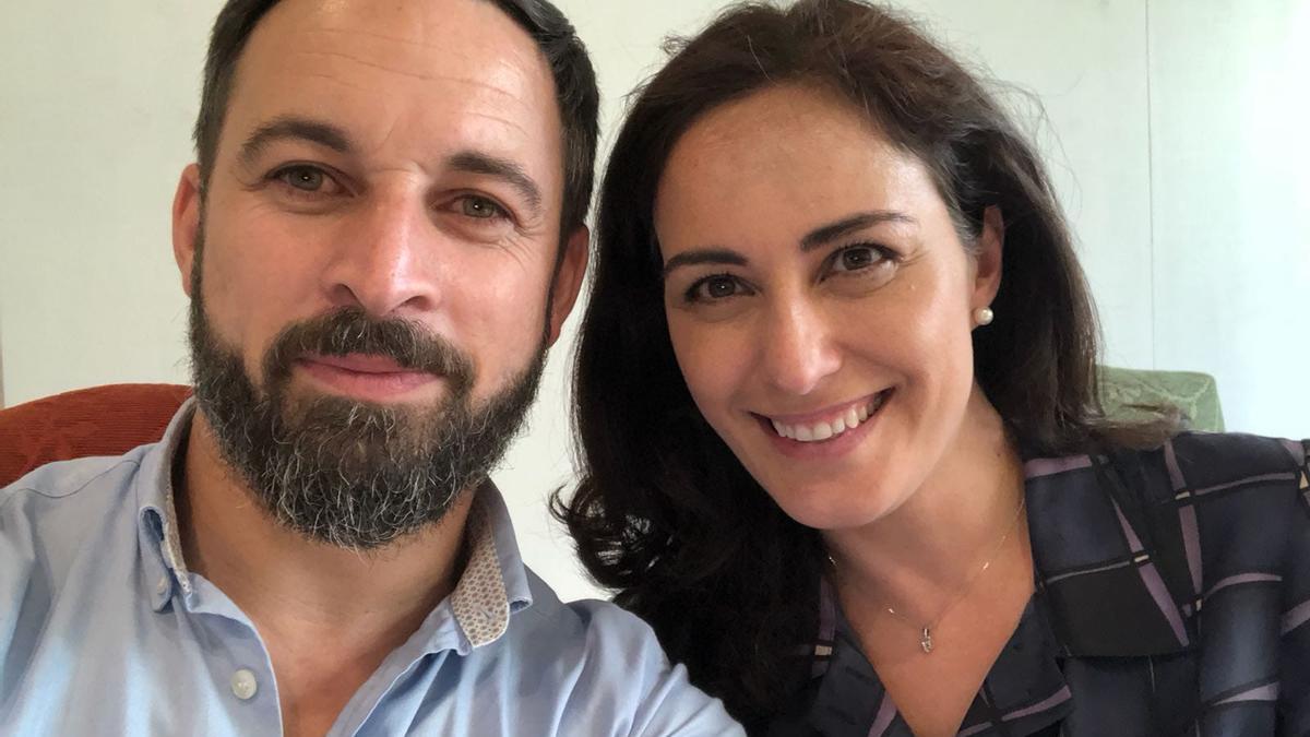 Santiago Abascal e Idoia Ribas, en 2018.