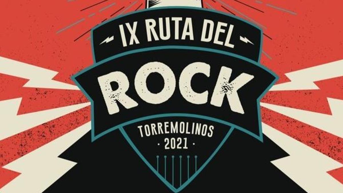 Cartel anunciador de la IX edición de la Ruta del Rock de Torremolinos