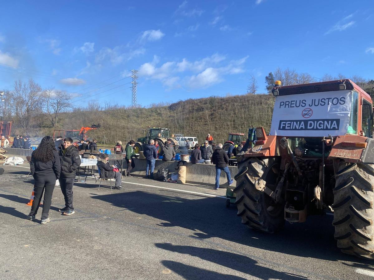 Tall a la C-16, a Olvan, aquest dissabte