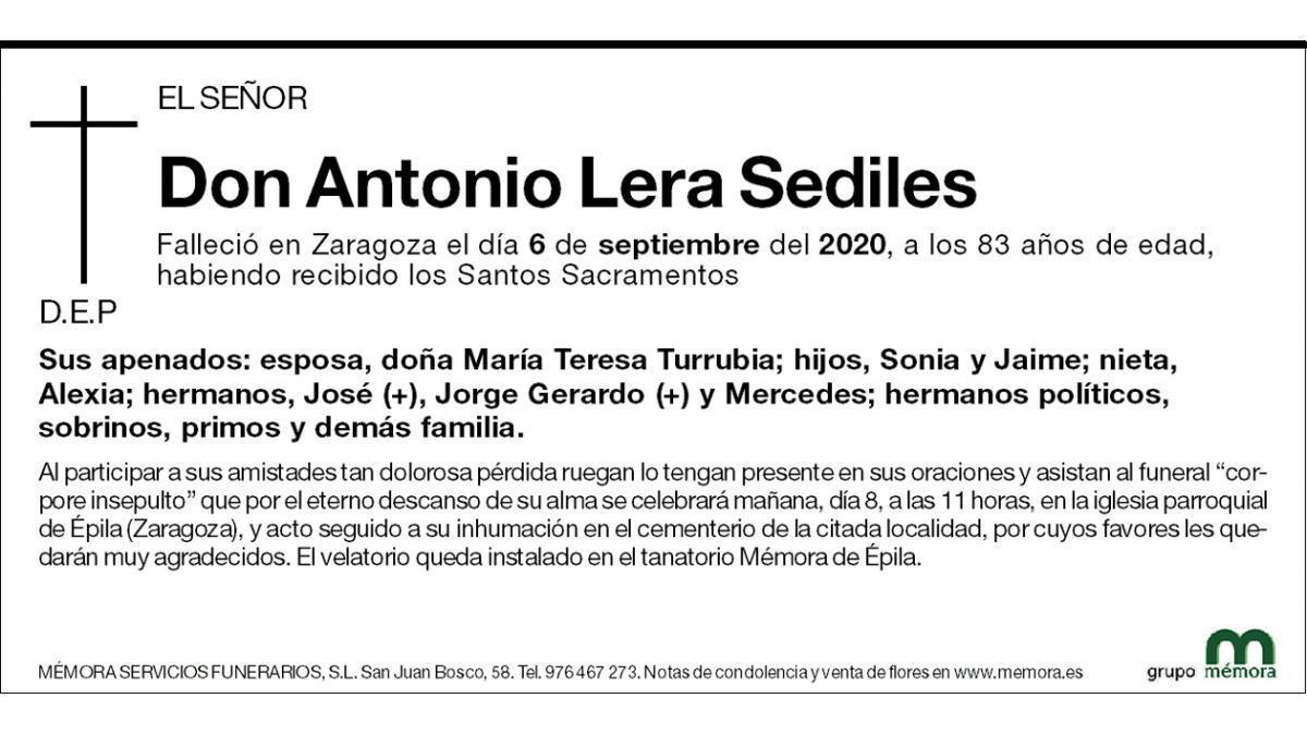 Antonio Lera Sediles