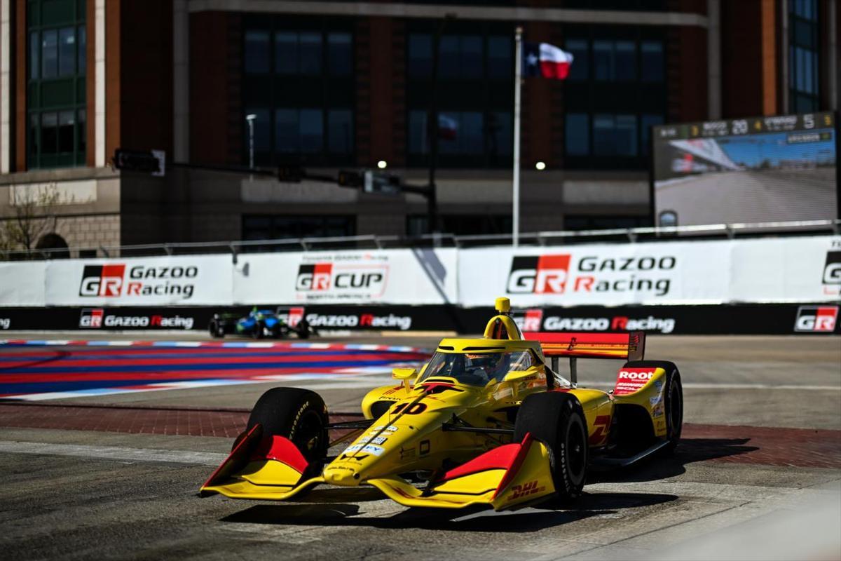 Álex Palou rodando en Arlington