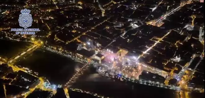 Así se vio el inicio de las Fiestas del Pilar a vista de pájaro