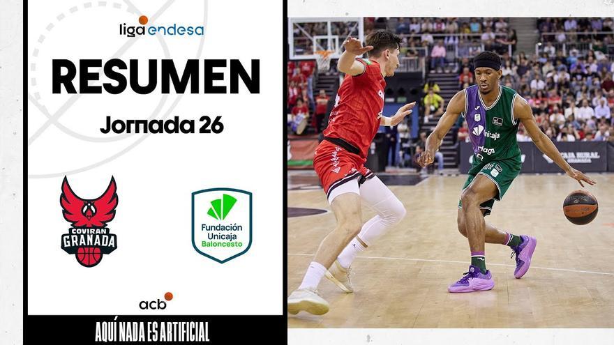 VÍDEO: Así fue el Covirán-Unicaja (62-90)