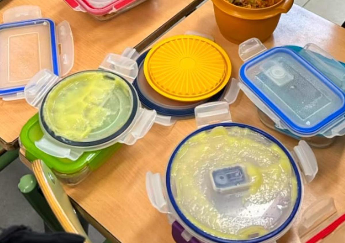 Tápers en el comedor de Peñaflor.