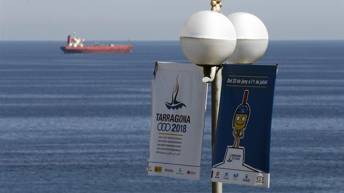 Cartel de los Juegos Mediterráneos de Tarragona.