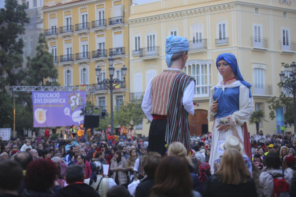 Concentración de Escola Valenciana en València