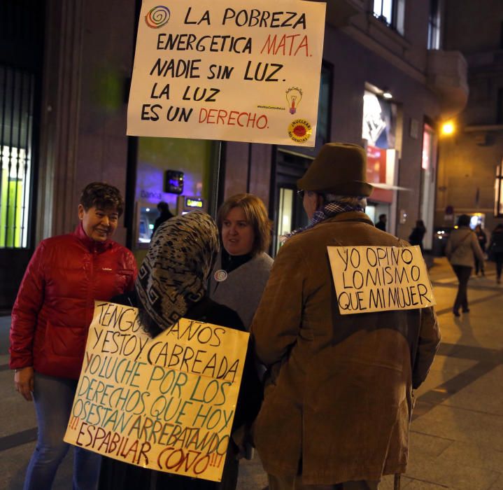 Manifestación contra la pobreza energética en Madr