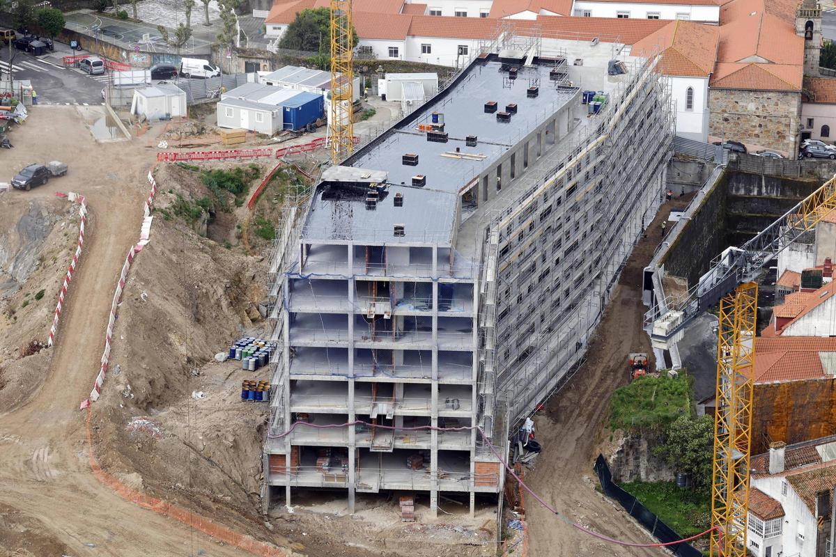 Obras del nuevo Barrio do Cura.