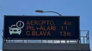 Pil-alari o Paguera, denuncian la "imposición del castellano" en varios paneles luminosos de las carreteras de Mallorca