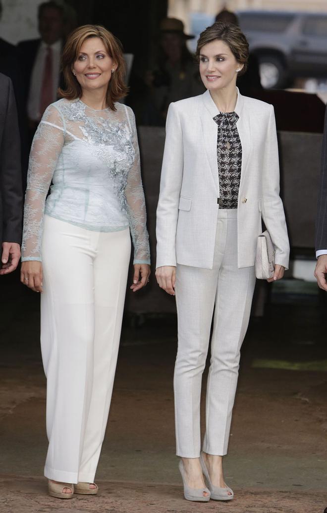 Wilma Pastrana y Letizia Ortiz en San Juan, Puerto Rico