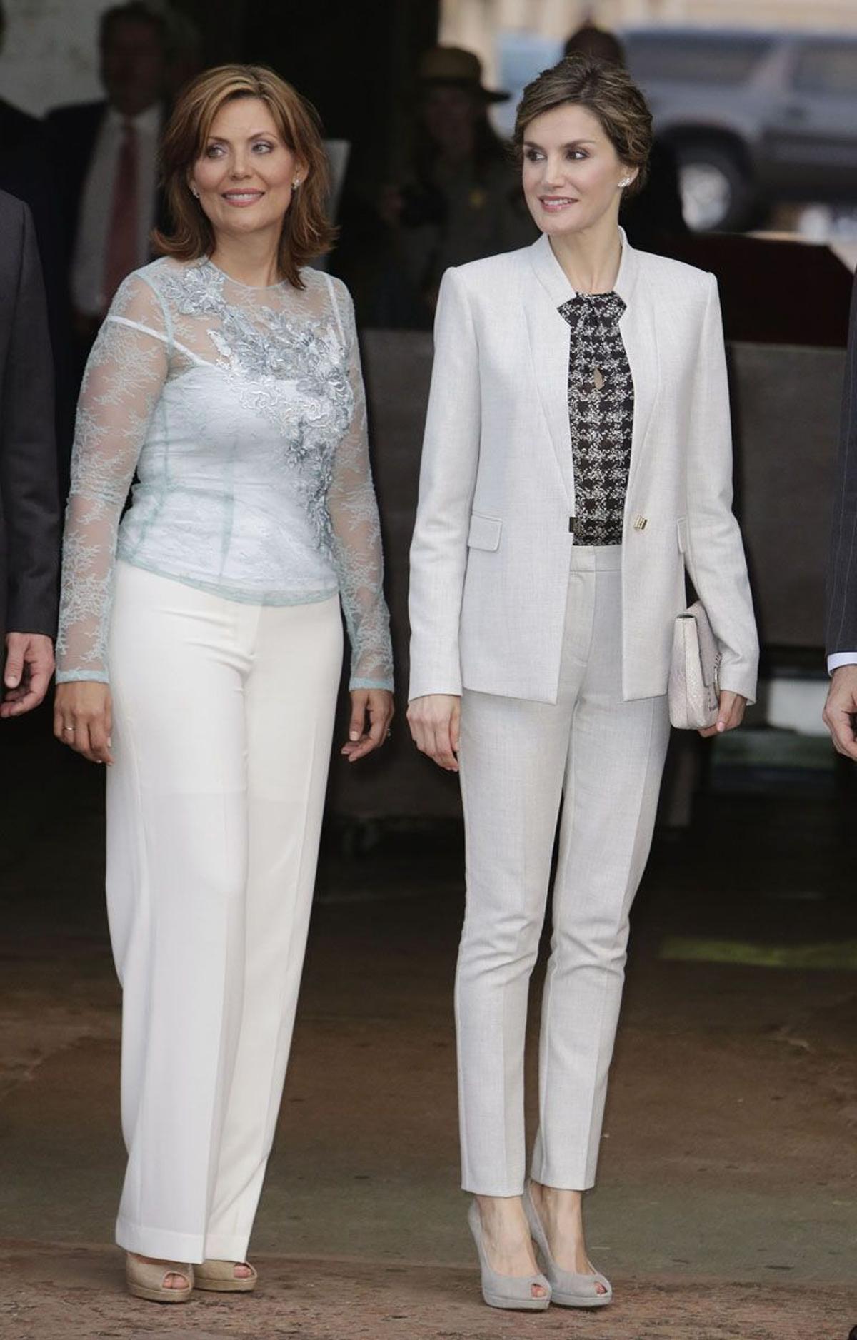 Wilma Pastrana y Letizia Ortiz en San Juan, Puerto Rico