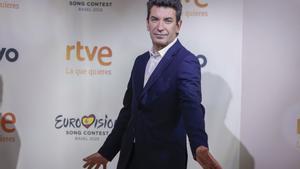 El humorista y actor Arturo Valls posa para la presentación de la programación de primavera de RTVE.