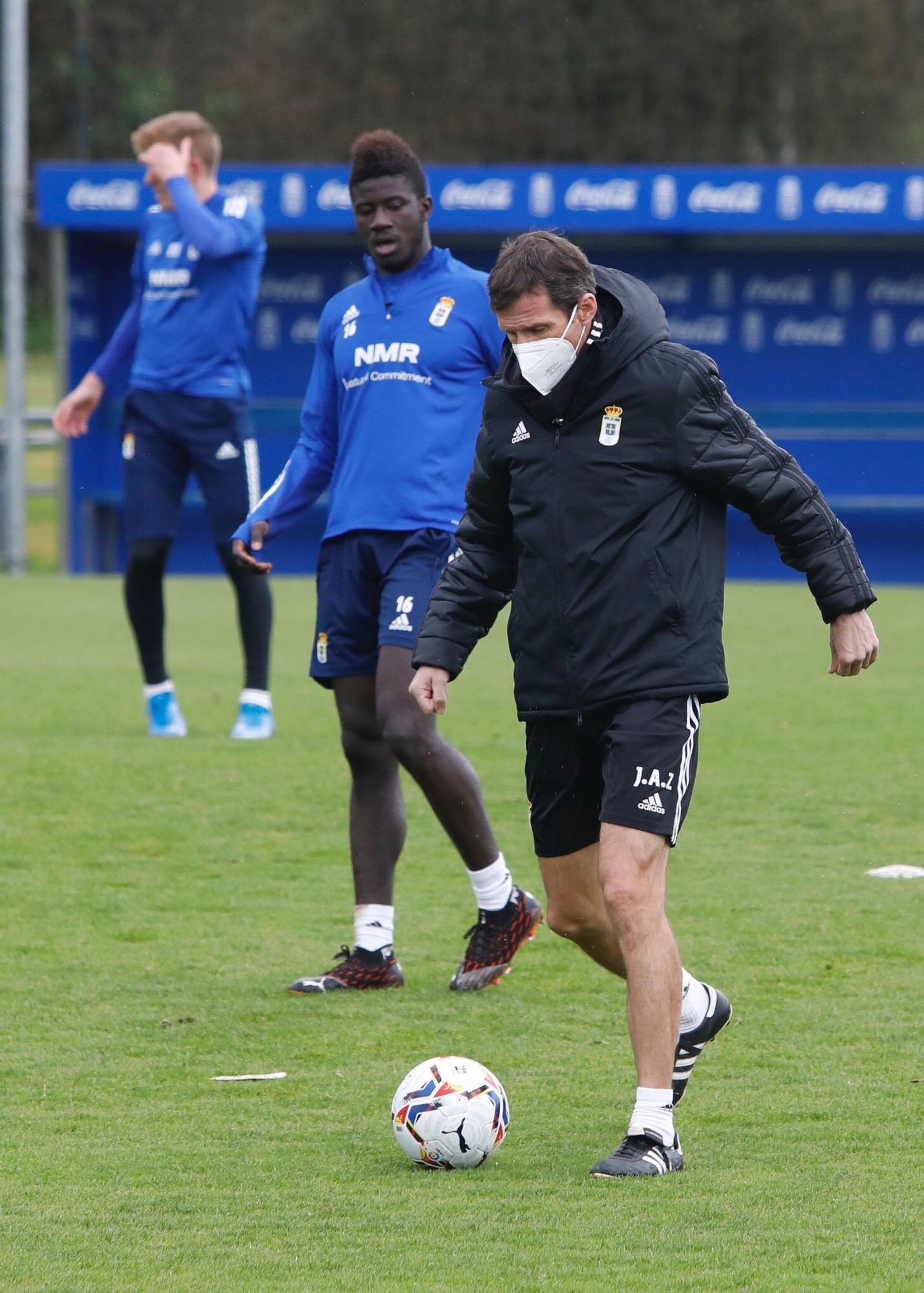 El entrenamiento del Oviedo