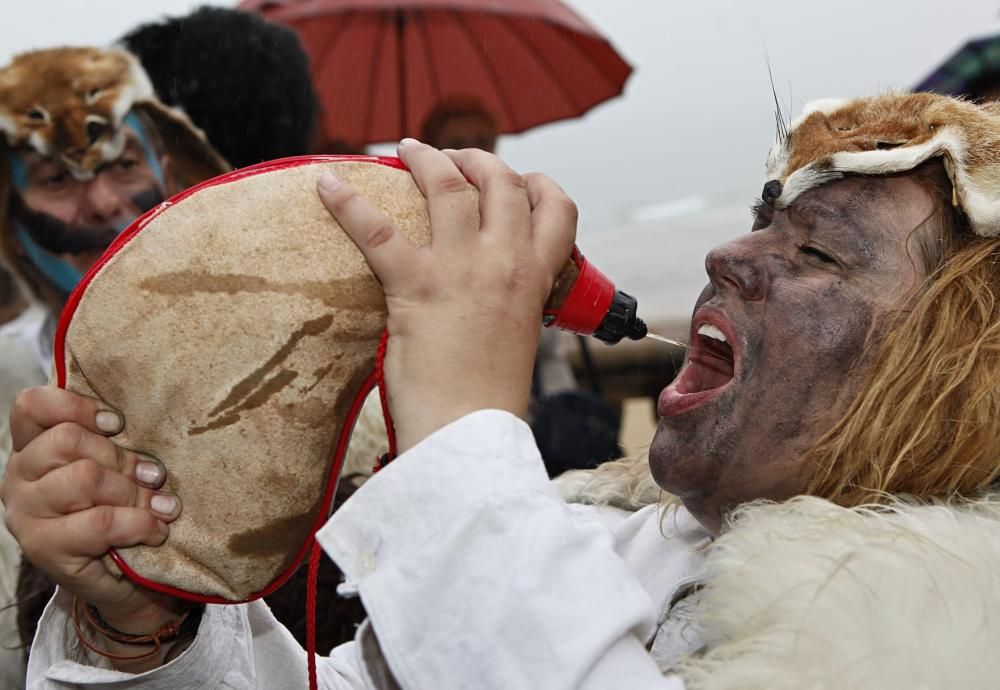 Desfile de máscaras ibéricas en Gijón