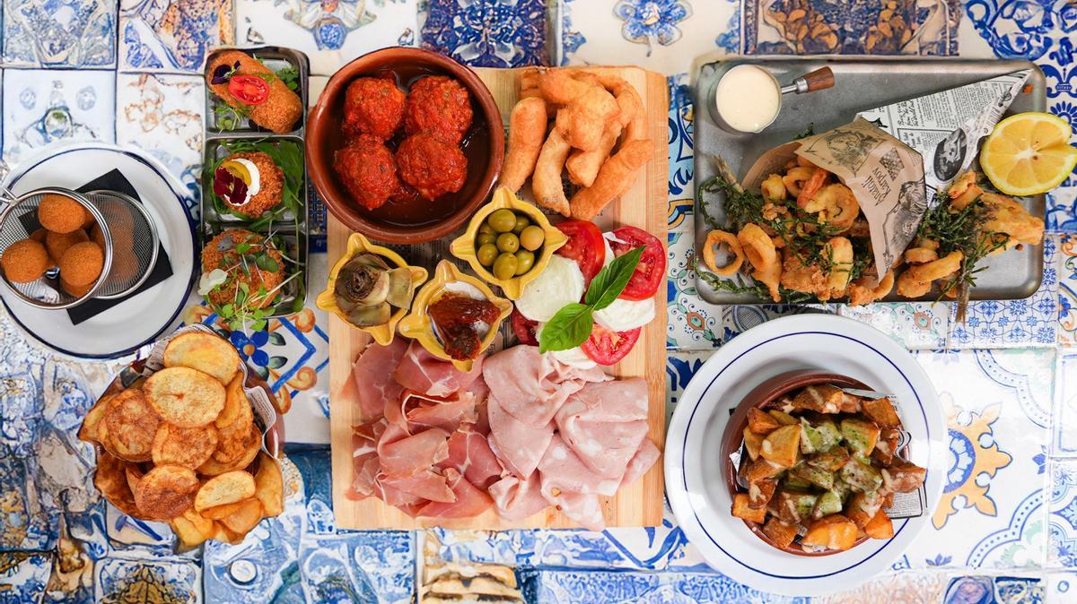 Varios platos del restaurante Número Diez.