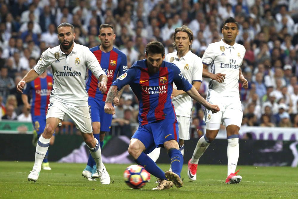 Imágenes del Clásico entre Real Madrid y Barcelona.