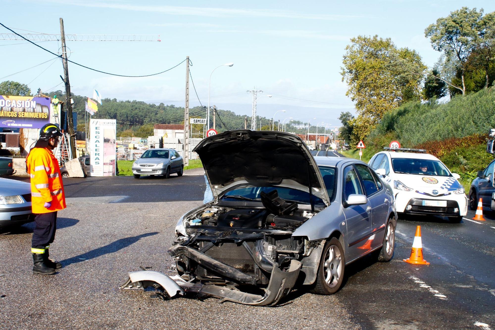 Accidente múltiple en Rubiáns