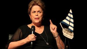 Rousseff fue una de las invitadas en el Hay Festival de Cartagena de Indias, en Colombia.