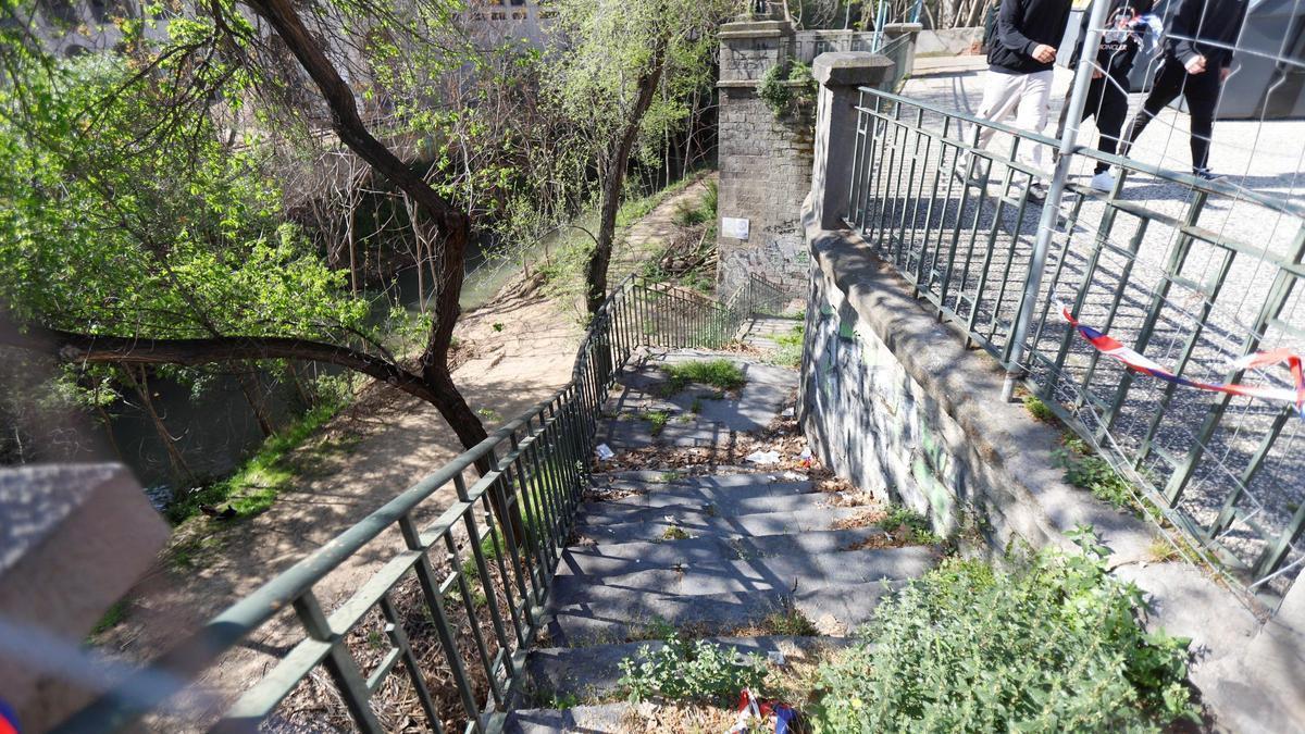 Estado actual de las riberas del Huerva, que se renovarán por completo.