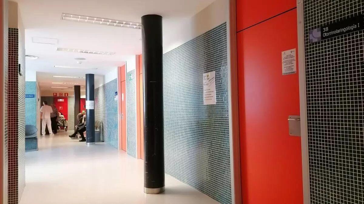 Zona de consultas externas del hospital Virgen de la Concha de Zamora