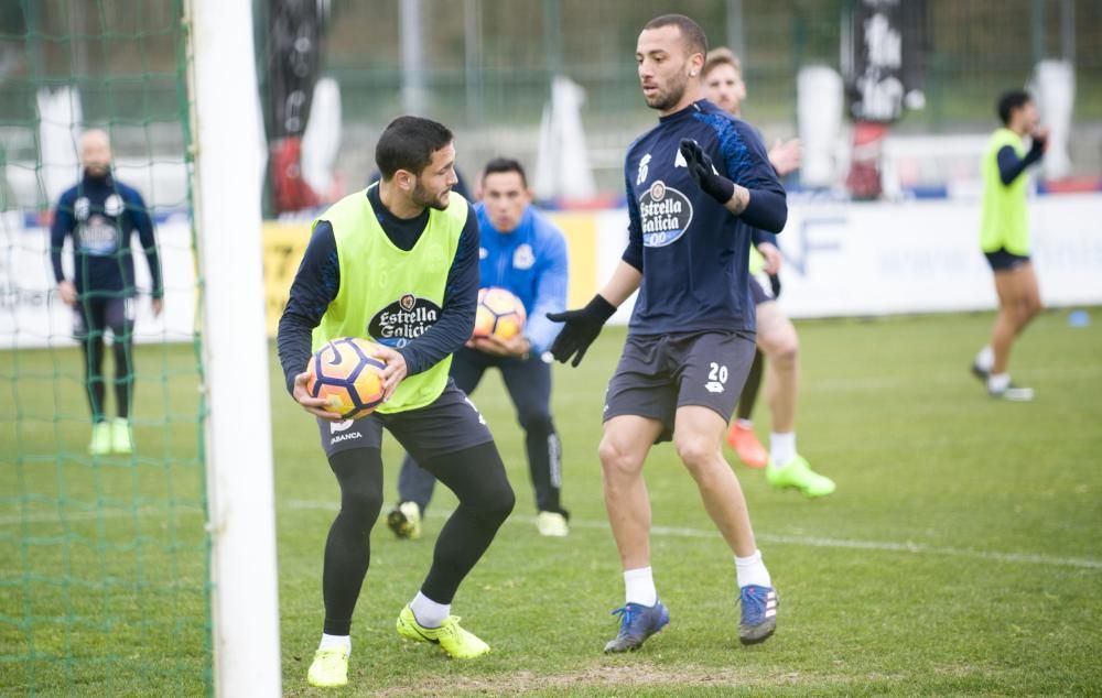 La plantilla continúa preparadno el decisivo partido del sábado en Butarque con la obligación de sumar puntos.