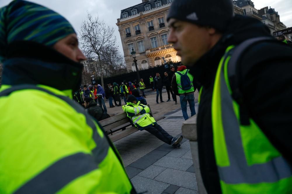 Protesta de los 'chalecos amarillos' en París