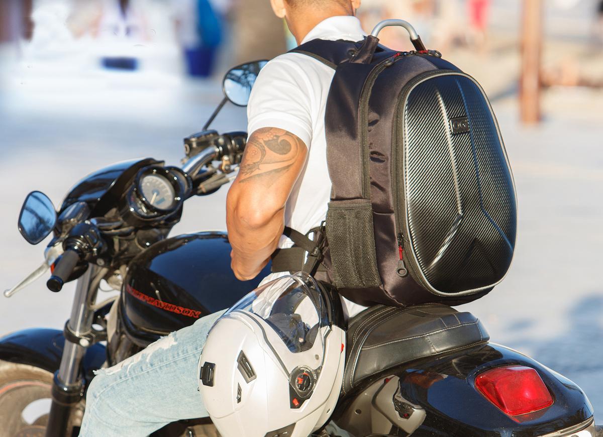 OG mochilas de diseno para llevar dos cascos de moto