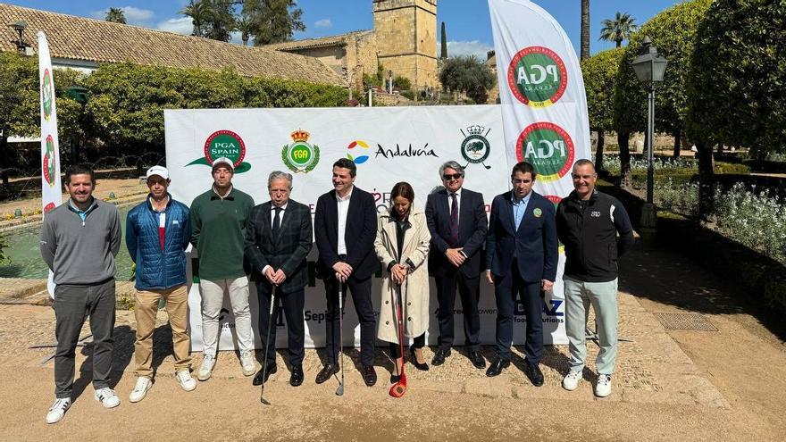 Presentación del Torneo de Córdoba PGA de golf en el Alcázar.