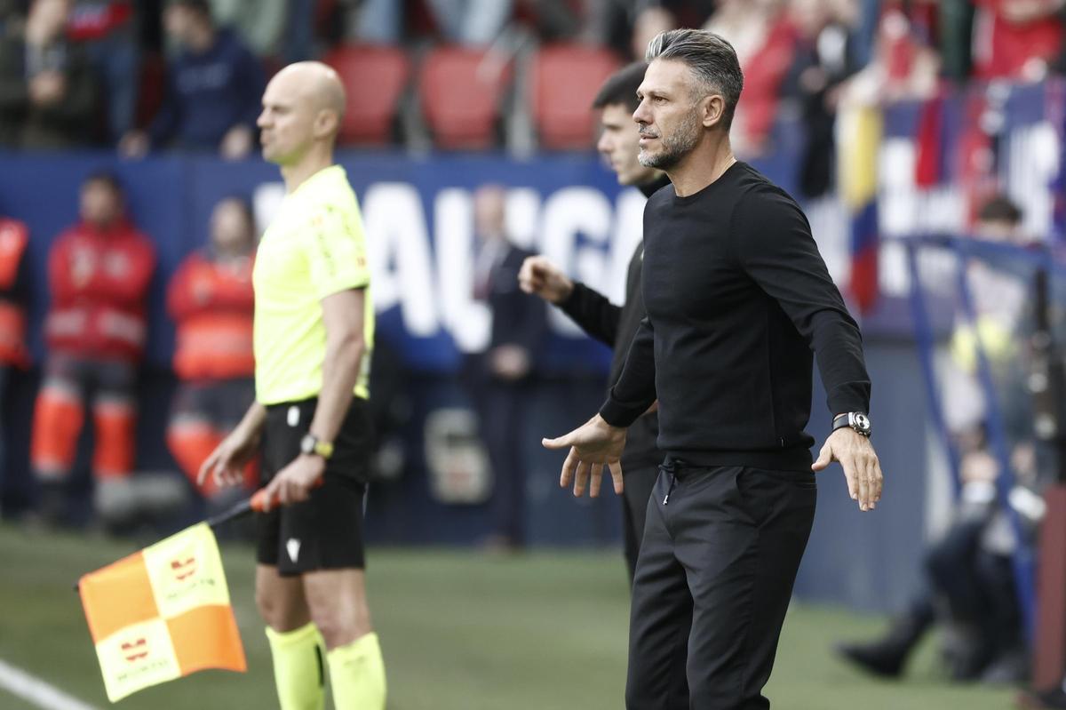 Demichelis, durante el partido ante Osasuna.
