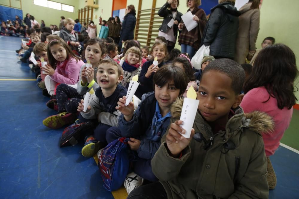 Día de la Paz en los colegios avilesinos.