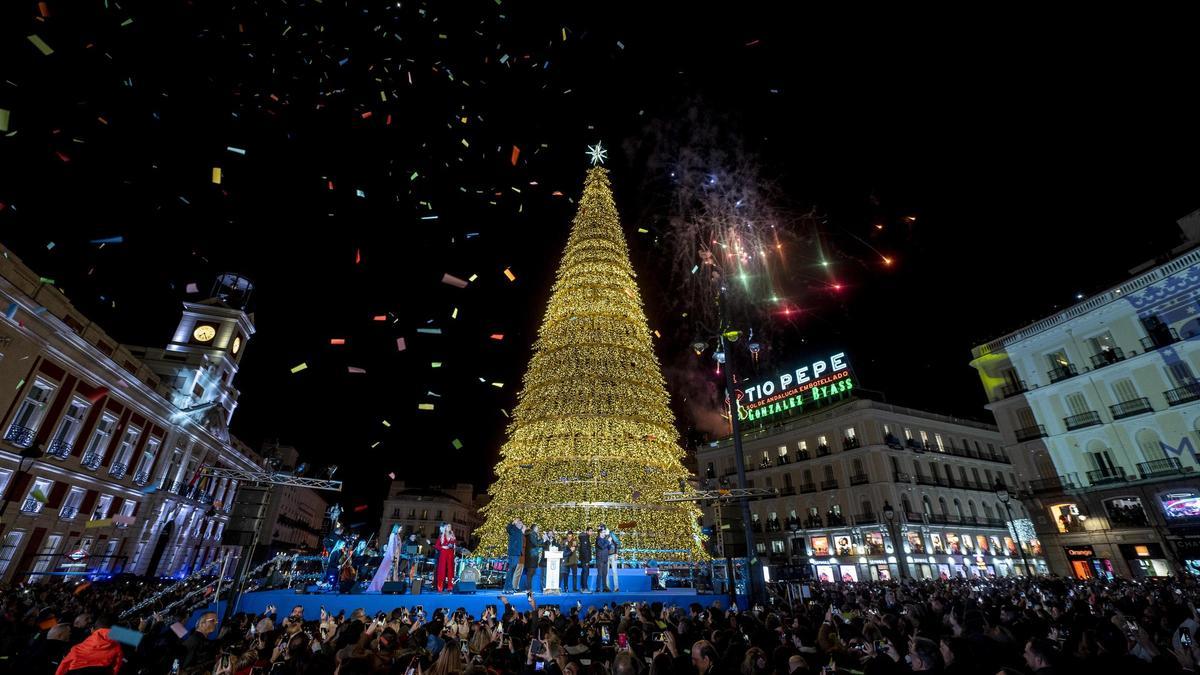 Luces navideñas en Madrid