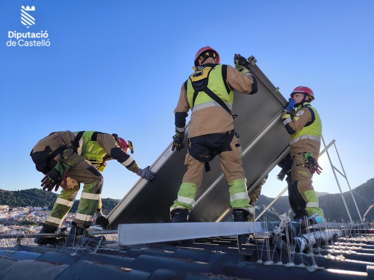 Reitrada de un elemento desprendido por la borrasca Oriana. Reitrada de un elemento desprendido por la borrasca Oriana.