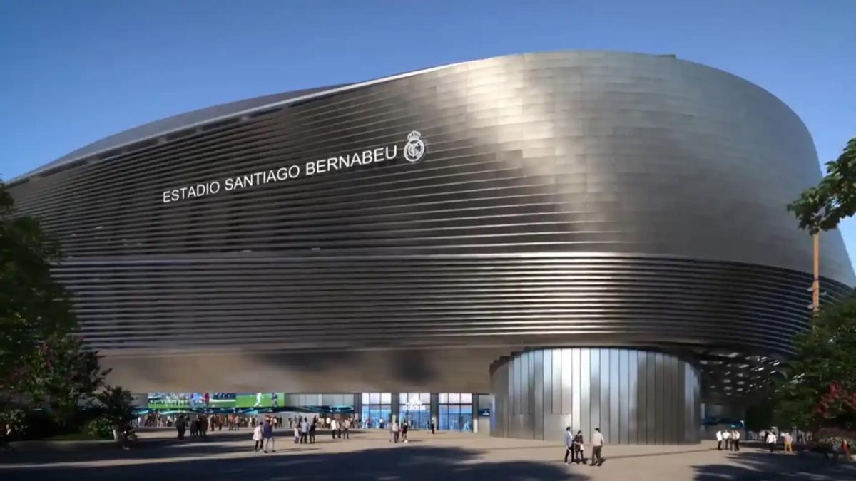 'Render' de la reforma del Santiago Bernabéu.