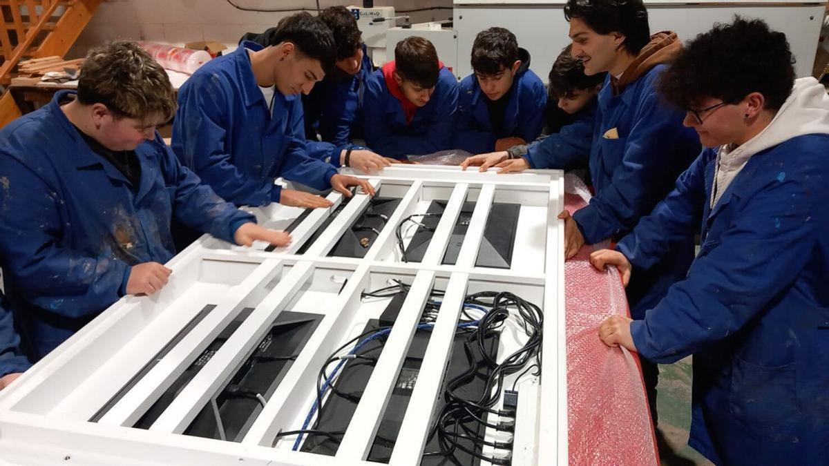 Alumnos de un ciclo de FP en un centro de Galicia.