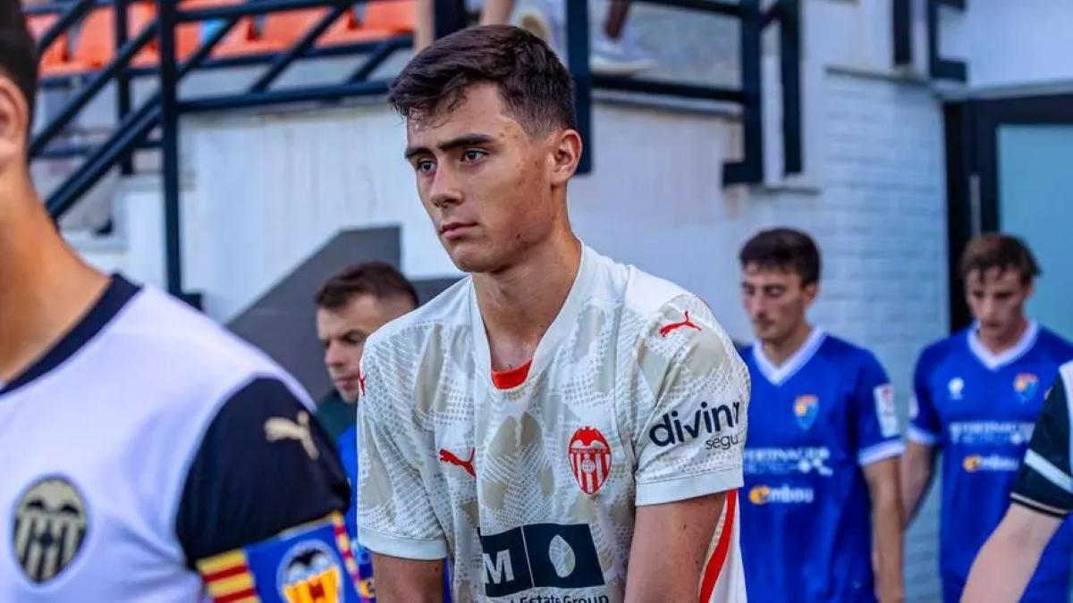 Luis Romero con el Valencia Club de Fútbol.