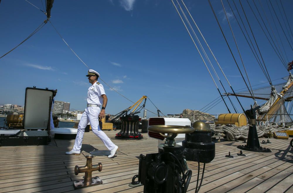 El Amerigo Vespucci atraca en Alicante