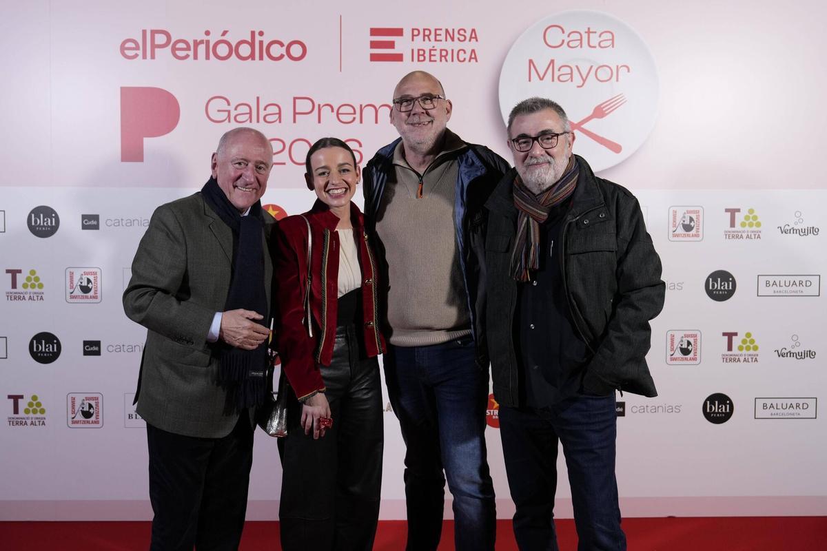 Carles Gaig, Martina Puigverd i Puigdevall, Toni Massanés de la Fundació Alicia y Pau Arenòs