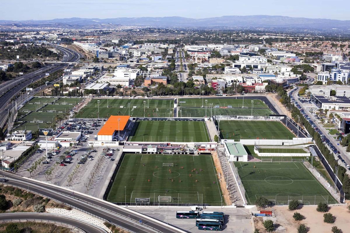Vista aérea de la Ciudad Deportiva de Paterna