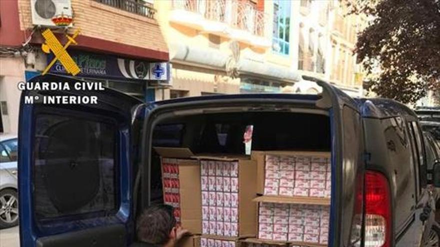 La Guardia Civil interviene 7.500 cajetillas de tabaco de contrabando