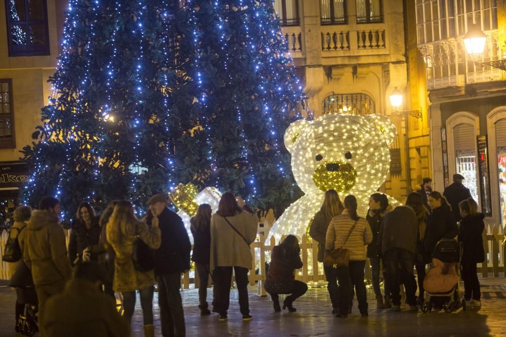 Luces navideñas en Oviedo