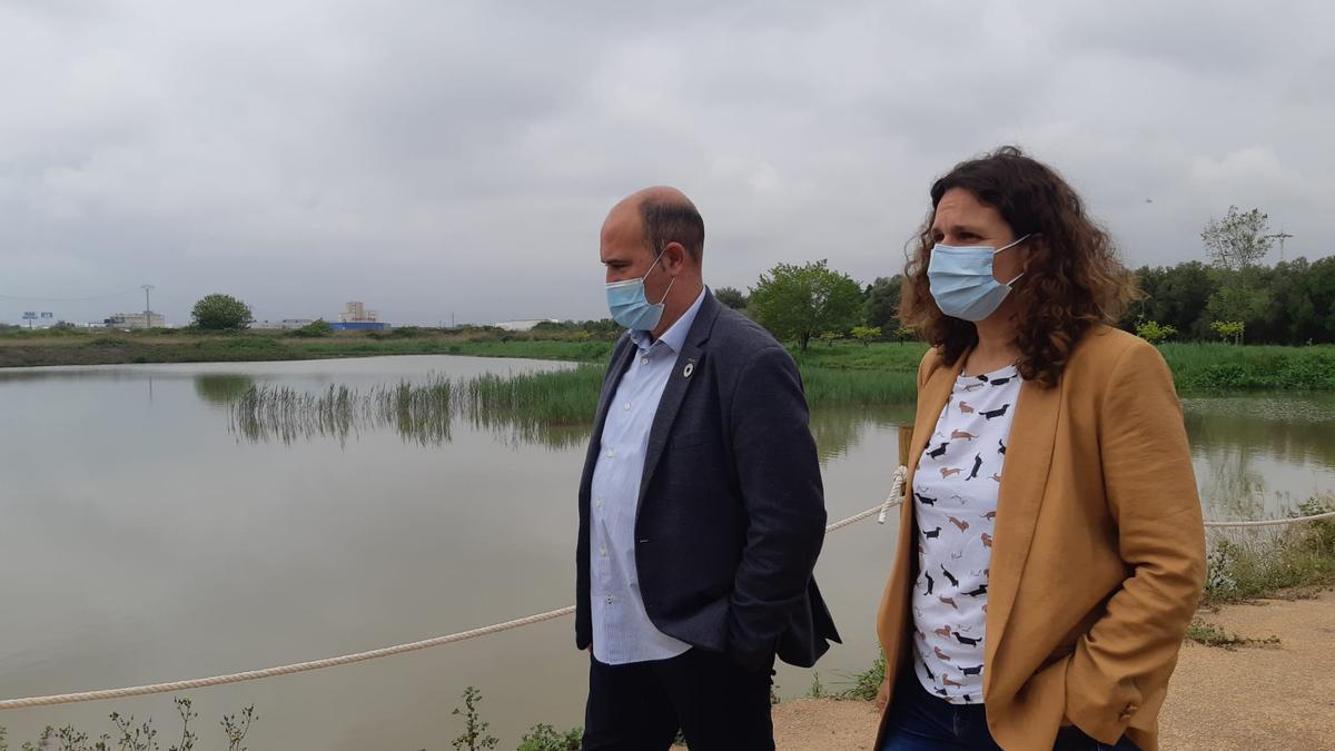 Tuzón con el alcalde de Massamagrell, Paco Gómez.