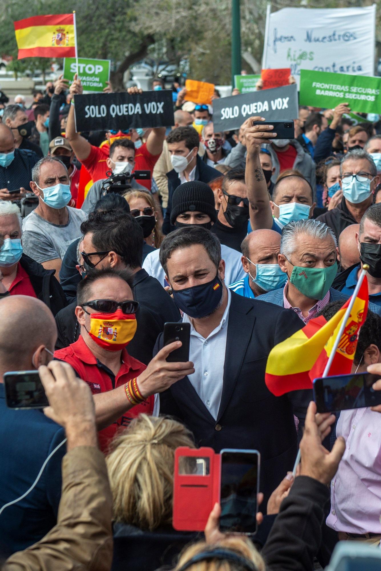 Visita de Santiago Abascal, presidente de Vox, a Arrecife.