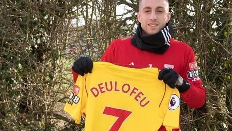 Gerard Deulofeu lluint la samarreta del seu nou club, amb el dorsal «7».