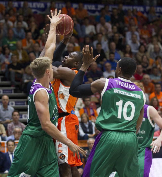 Los de Plaza se ven superados por un Valencia Basket muy efectivo en los minutos finales