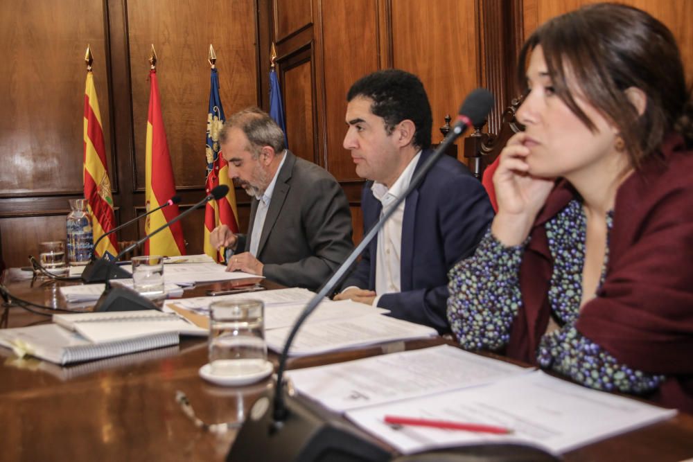 Pleno sobre la gestión del temporal en Alcoy