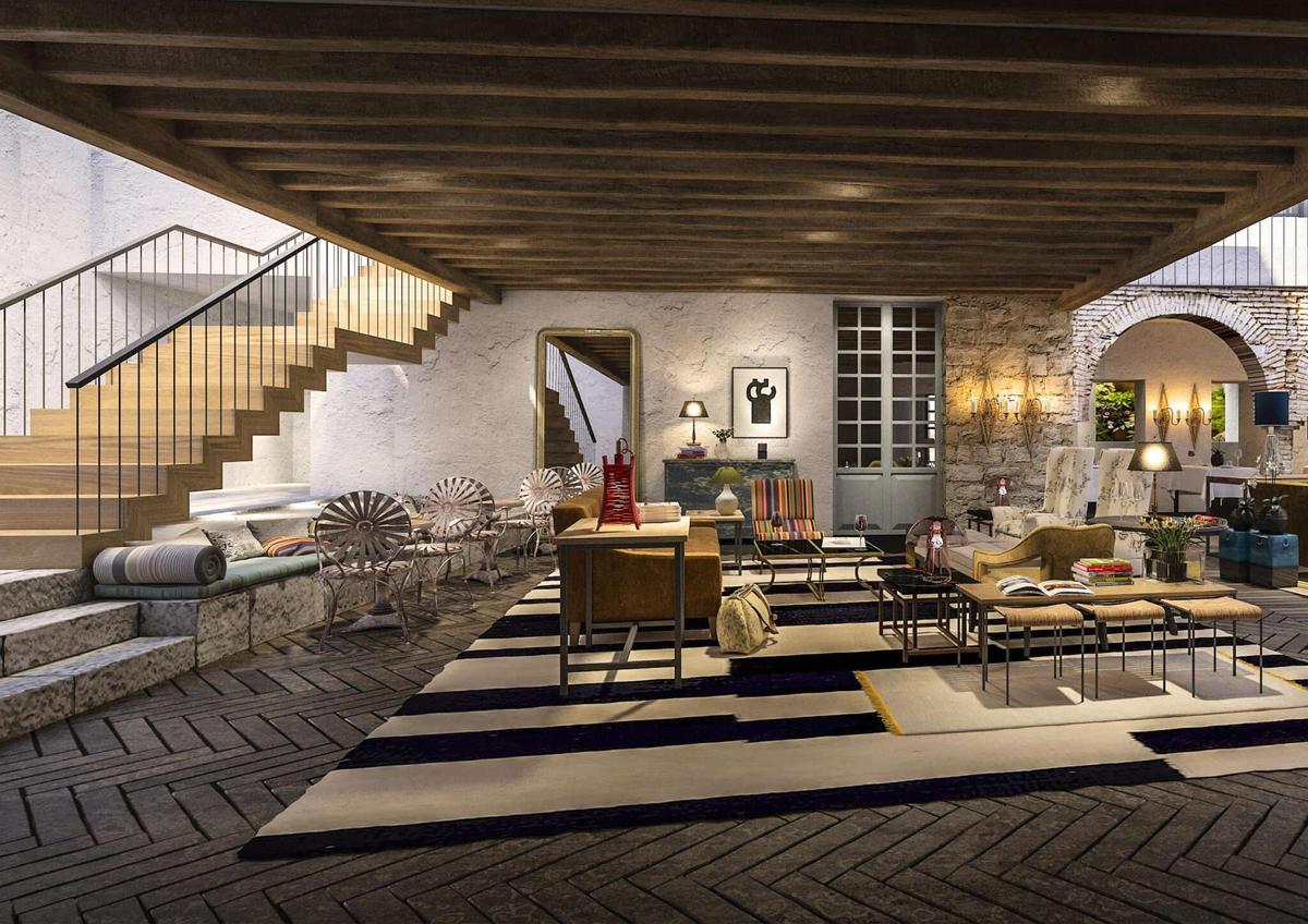 Diseño de interiorismo del hotel Calleja de las Flores.