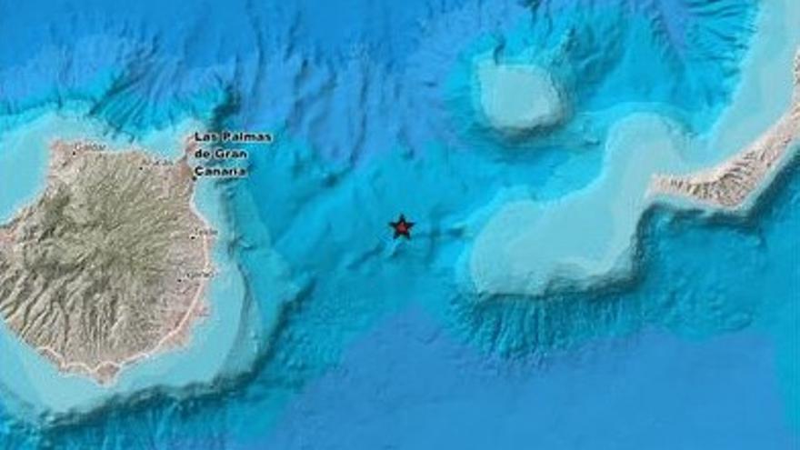 Terremoto entre Gran Canaria y Fuerteventura de magnitud 3.