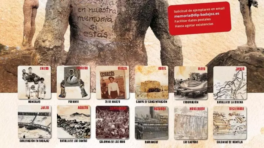 'Calendario de la Memoria' de la Guerra Civil en la Provincia de Badajoz